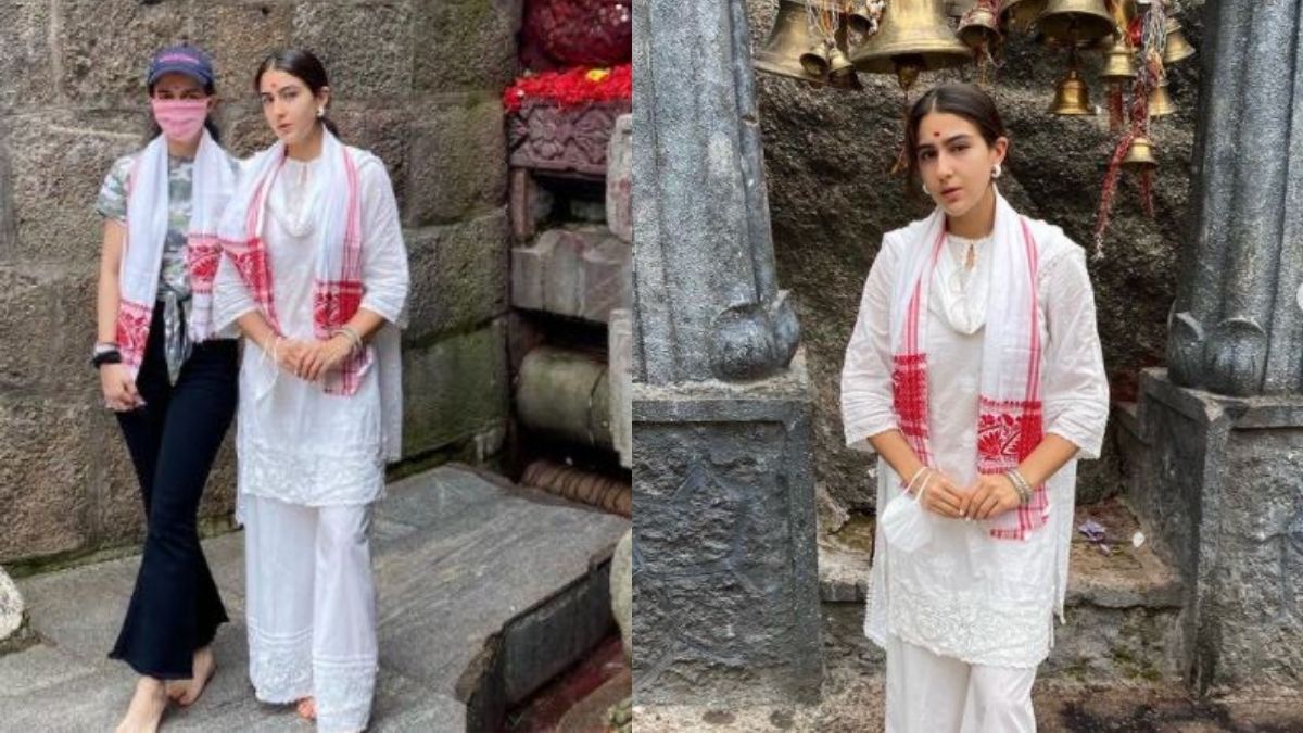 Sara Ali Khan visits Kamakhya Temple