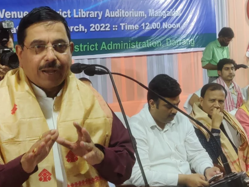 Coal minister Pralhad Joshi announces CSR projects in Darrang district