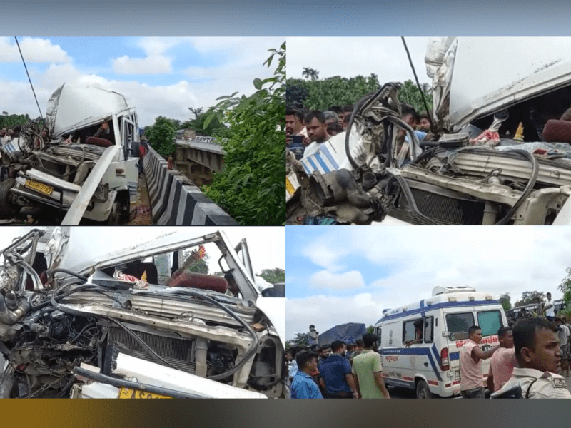 Several injured, 6 critically, as bus, truck collide head-on in Nagaon